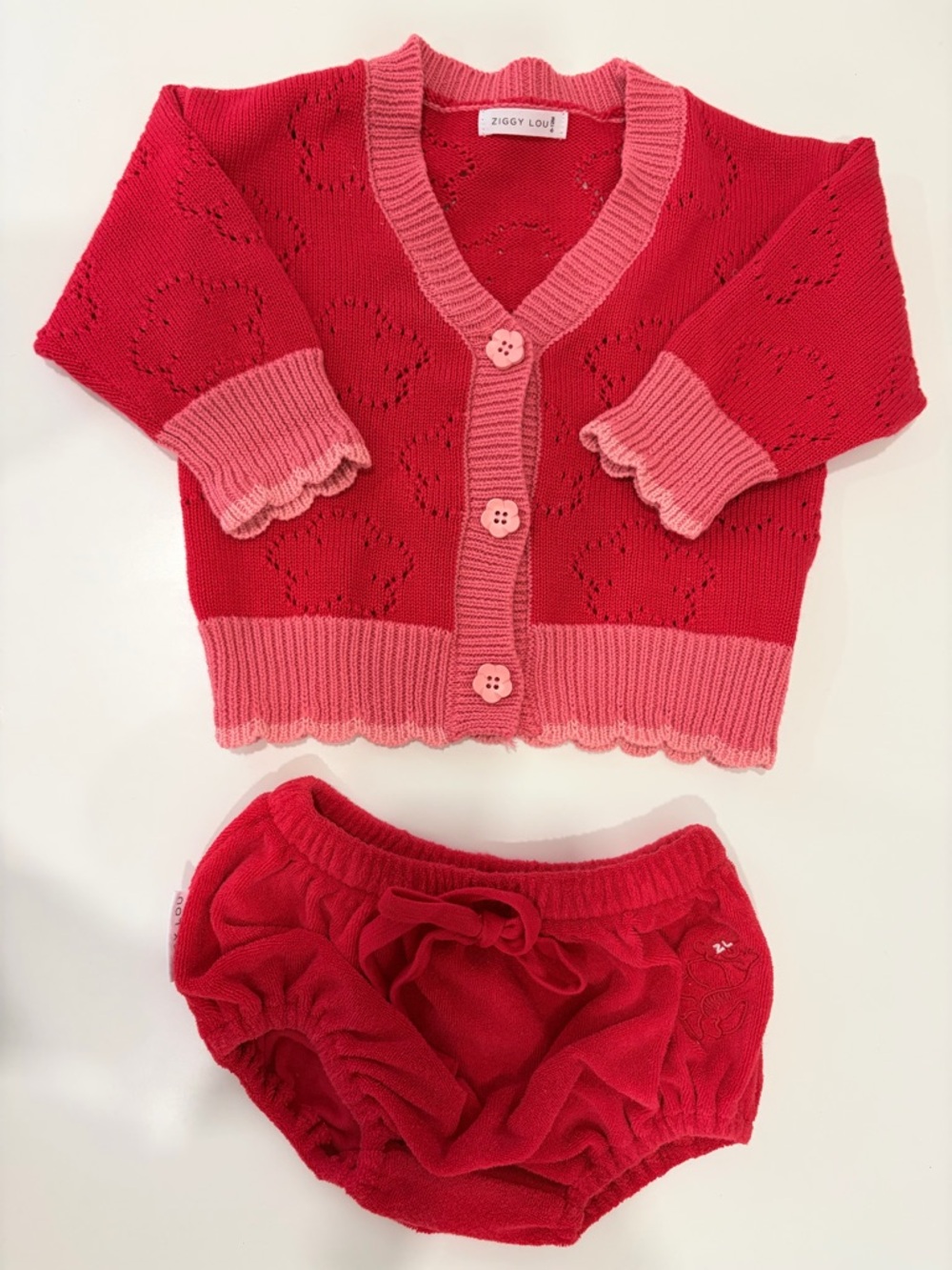 Ziggy Lou Bloomer & Cardigan Set